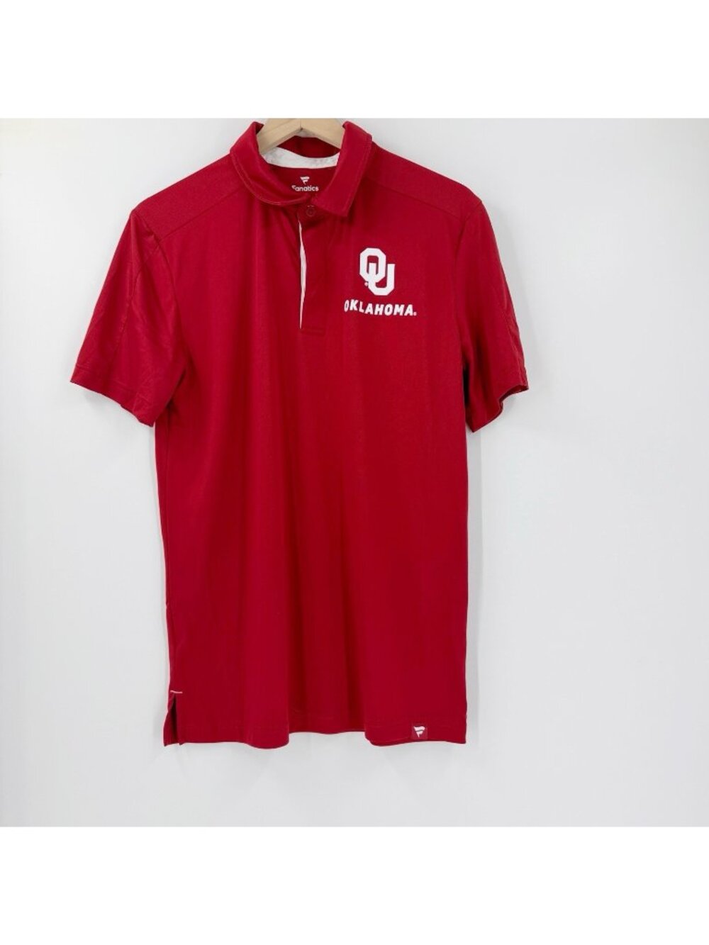 Fanatics Univ of Oklahoma Sooners Performance Golf Polo Shirt Men's M